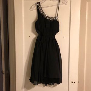 Brand new one sleeve mini cocktail dress